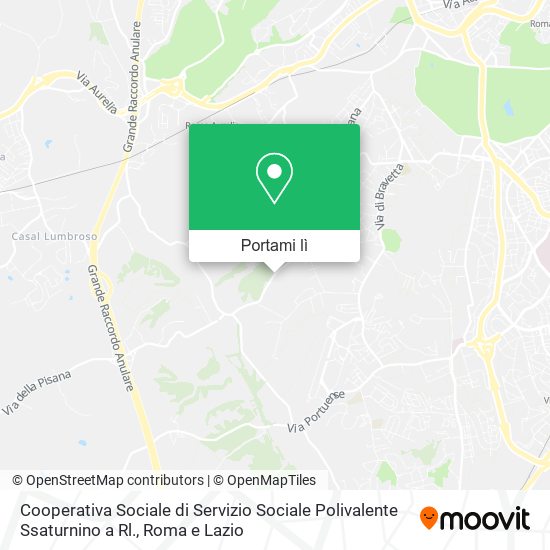 Mappa Cooperativa Sociale di Servizio Sociale Polivalente Ssaturnino a Rl.