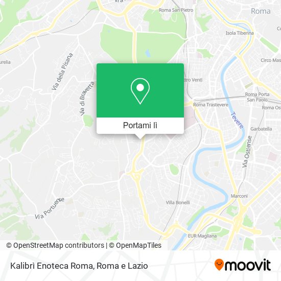 Mappa Kalibrì Enoteca Roma