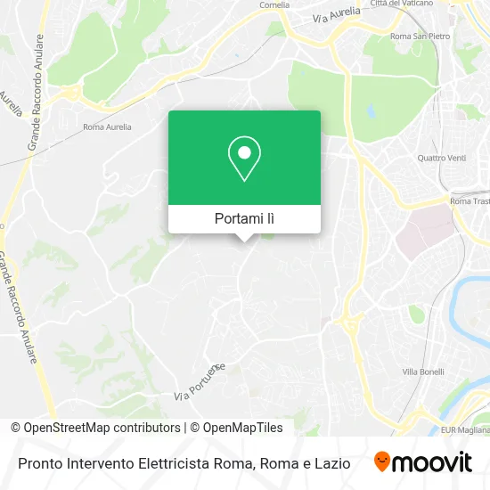 Mappa Pronto Intervento Elettricista Roma