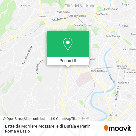 Mappa Latte da Mordere Mozzarelle di Bufala e Panini