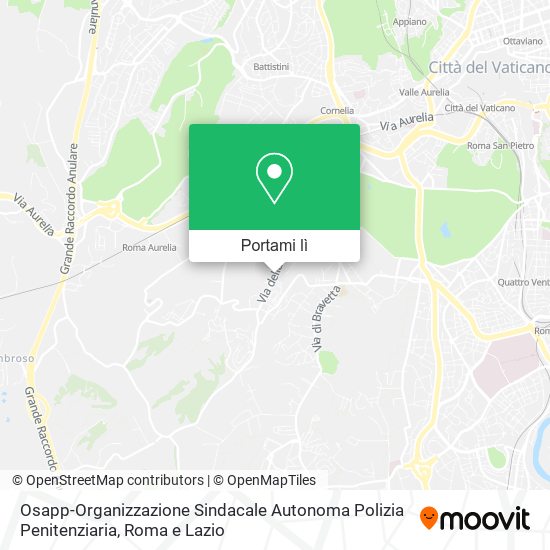 Mappa Osapp-Organizzazione Sindacale Autonoma Polizia Penitenziaria