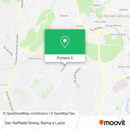 Mappa San Raffaele Roma