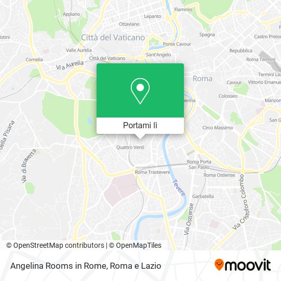 Mappa Angelina Rooms in Rome