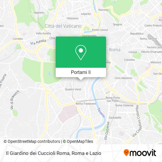 Mappa Il Giardino dei Cuccioli Roma