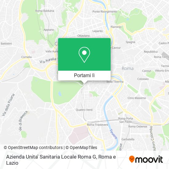 Mappa Azienda Unita' Sanitaria Locale Roma G