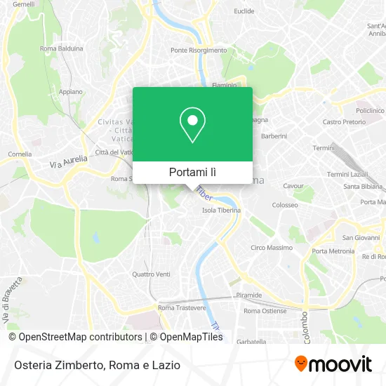 Mappa Osteria Zimberto