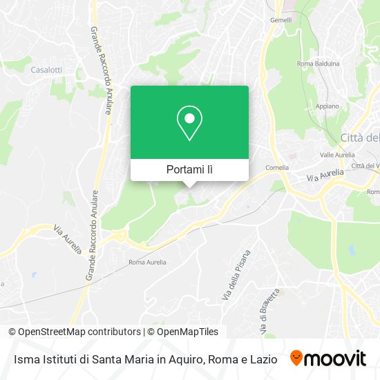 Mappa Isma Istituti di Santa Maria in Aquiro