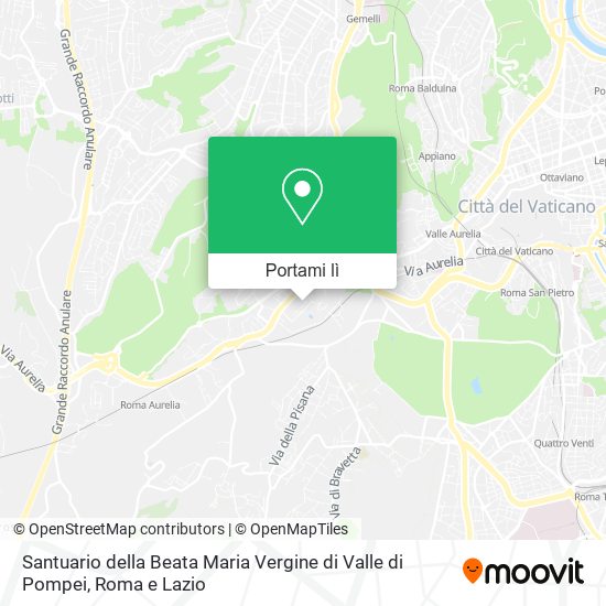 Mappa Santuario della Beata Maria Vergine di Valle di Pompei