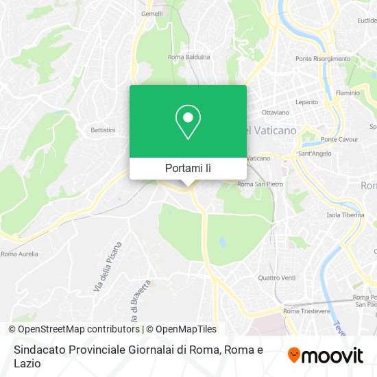 Mappa Sindacato Provinciale Giornalai di Roma