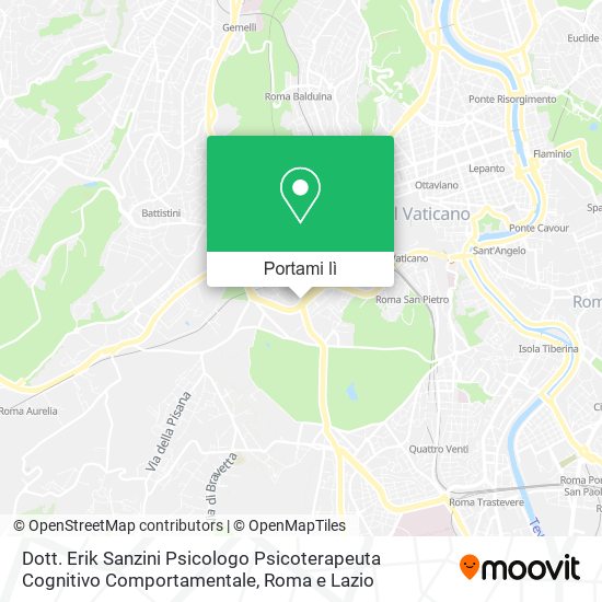 Mappa Dott. Erik Sanzini Psicologo Psicoterapeuta Cognitivo Comportamentale