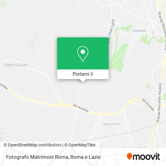 Mappa Fotografo Matrimoni Roma