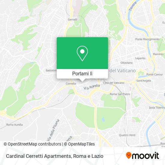 Mappa Cardinal Cerretti Apartments
