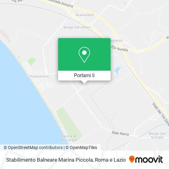 Mappa Stabilimento Balneare Marina Piccola