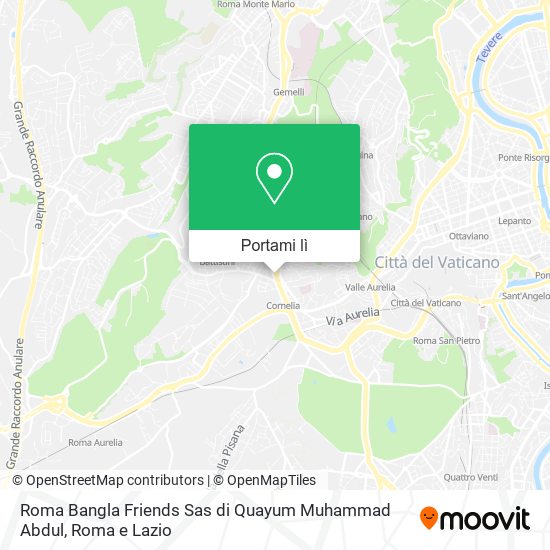 Mappa Roma Bangla Friends Sas di Quayum Muhammad Abdul