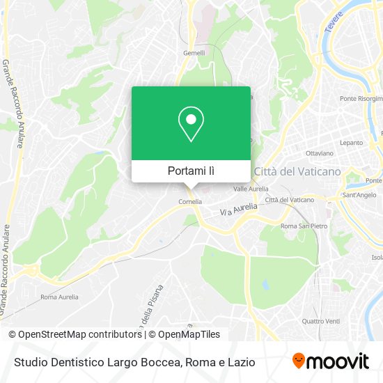 Mappa Studio Dentistico Largo Boccea