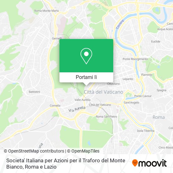 Mappa Societa' Italiana per Azioni per il Traforo del Monte Bianco