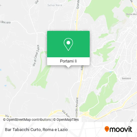 Mappa Bar Tabacchi Curto