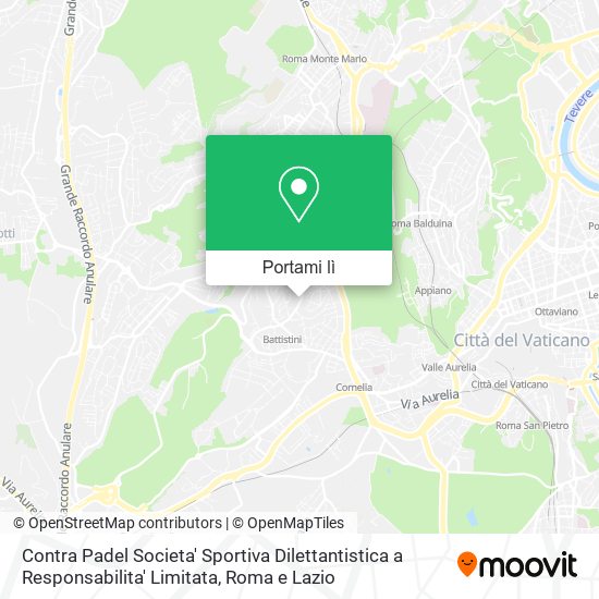 Mappa Contra Padel Societa' Sportiva Dilettantistica a Responsabilita' Limitata