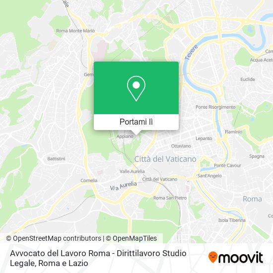 Mappa Avvocato del Lavoro Roma - Dirittilavoro Studio Legale