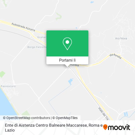 Mappa Ente di Aistenza Centro Balneare Maccarese