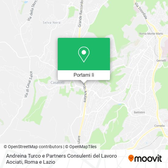 Mappa Andreina Turco e Partners Consulenti del Lavoro Aociati