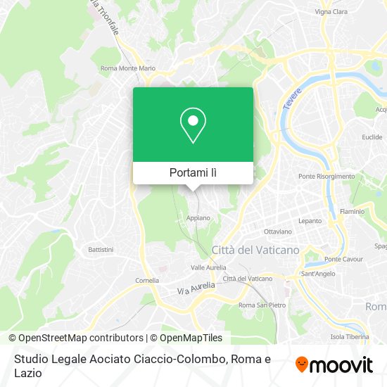 Mappa Studio Legale Aociato Ciaccio-Colombo