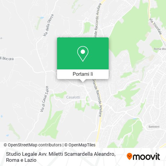 Mappa Studio Legale Avv. Miletti Scamardella Aleandro