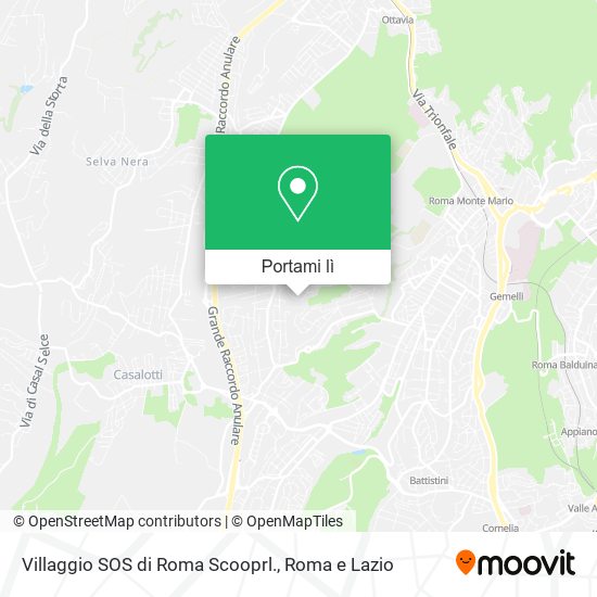 Mappa Villaggio SOS di Roma Scooprl.