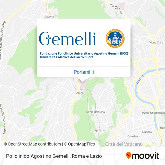 Mappa Policlinico Agostino Gemelli