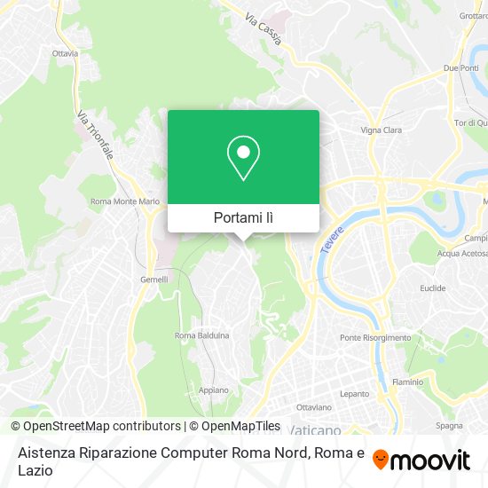 Mappa Aistenza Riparazione Computer Roma Nord
