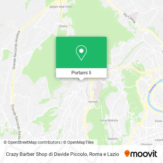 Mappa Crazy Barber Shop di Davide Piccolo