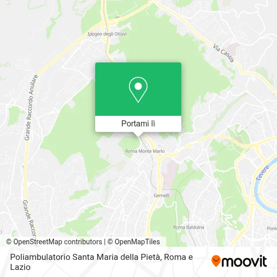 Mappa Poliambulatorio Santa Maria della Pietà