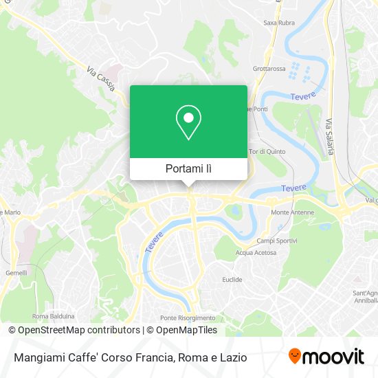 Mappa Mangiami Caffe' Corso Francia