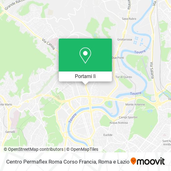 Mappa Centro Permaflex Roma Corso Francia