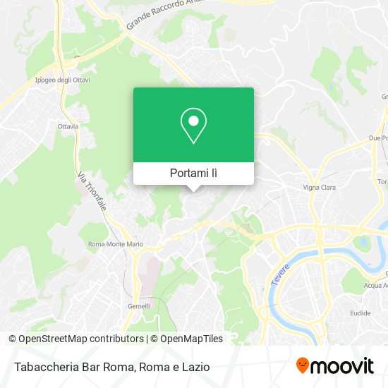 Mappa Tabaccheria Bar Roma