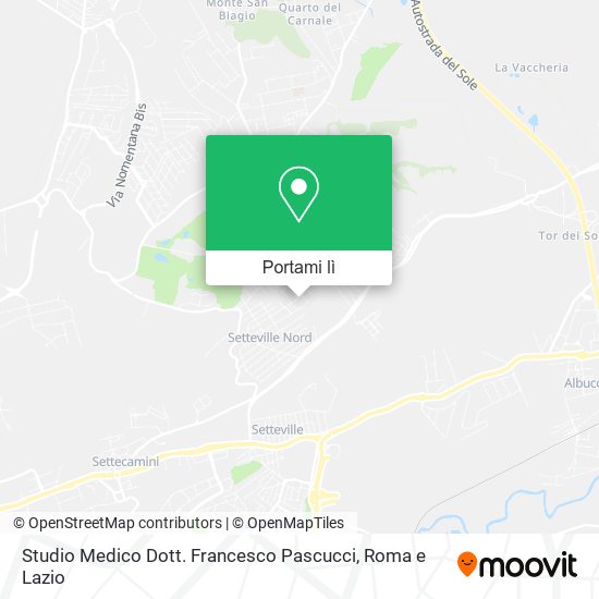 Mappa Studio Medico Dott. Francesco Pascucci