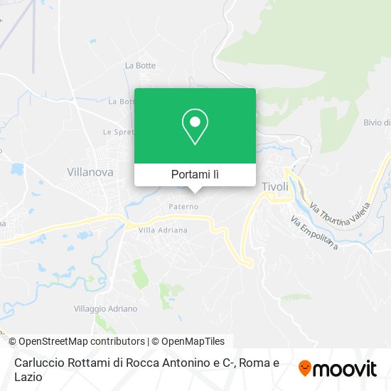 Mappa Carluccio Rottami di Rocca Antonino e C-