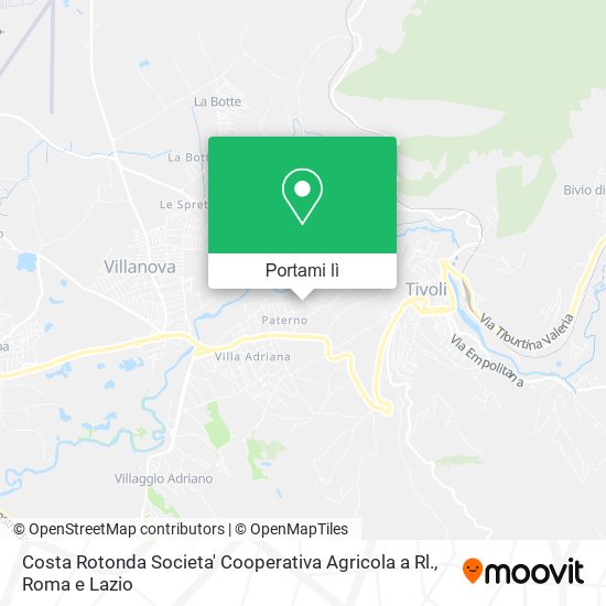 Mappa Costa Rotonda Societa' Cooperativa Agricola a Rl.