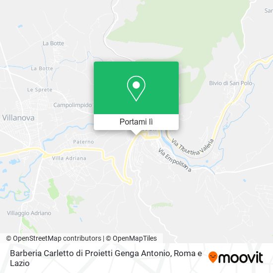 Mappa Barberia Carletto di Proietti Genga Antonio