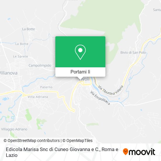 Mappa Edicola Marisa Snc di Cuneo Giovanna e C.