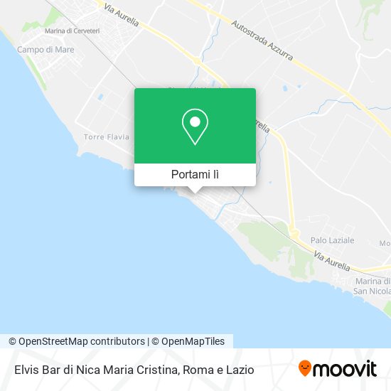 Mappa Elvis Bar di Nica Maria Cristina