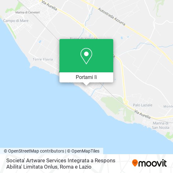 Mappa Societa' Artware Services Integrata a Respons Abilita' Limitata Onlus