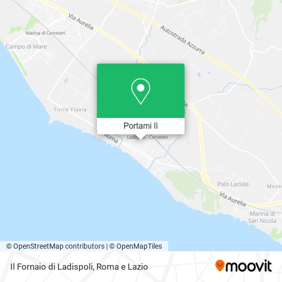 Mappa Il Fornaio di Ladispoli