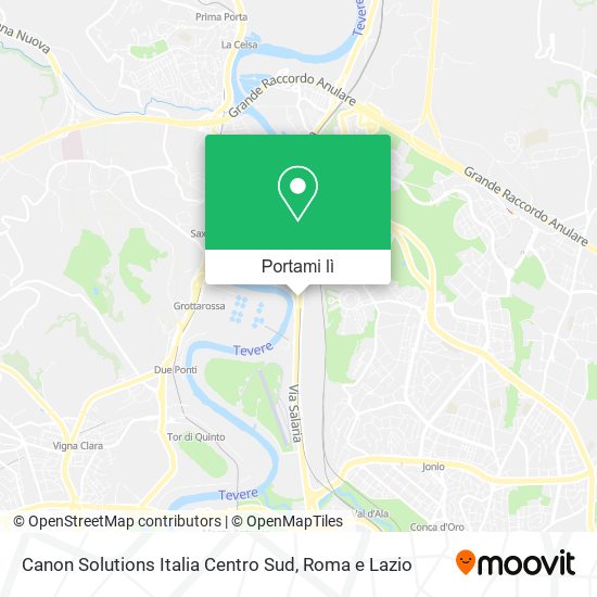 Mappa Canon Solutions Italia Centro Sud