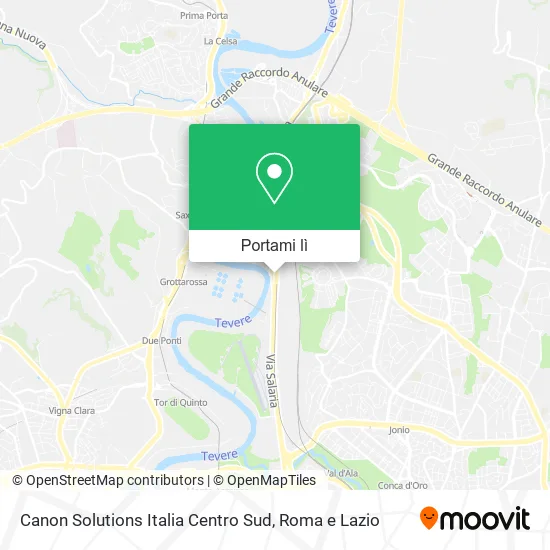 Mappa Canon Solutions Italia Centro Sud