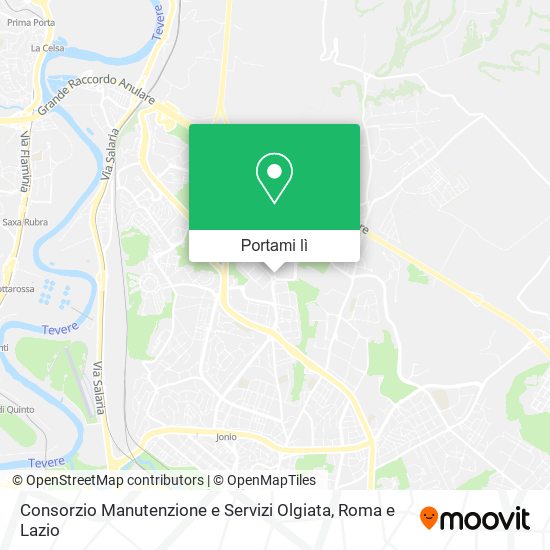 Mappa Consorzio Manutenzione e Servizi Olgiata