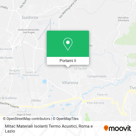 Mappa Mitac Materiali Isolanti Termo Acustici