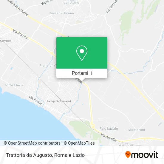 Mappa Trattoria da Augusto