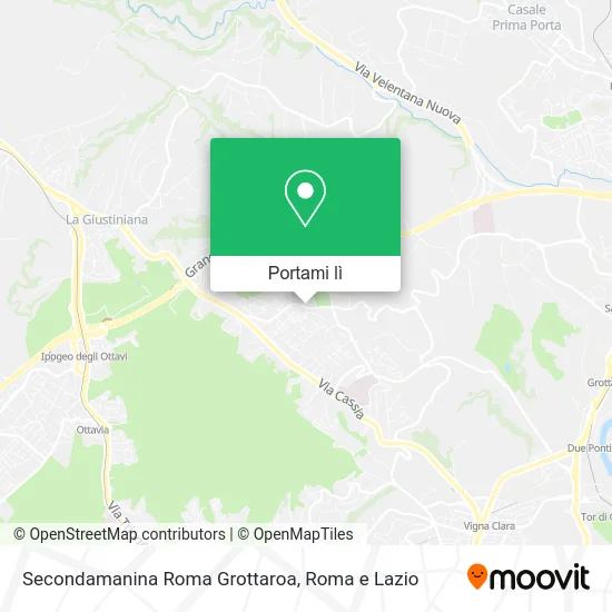 Mappa Secondamanina Roma Grottaroa