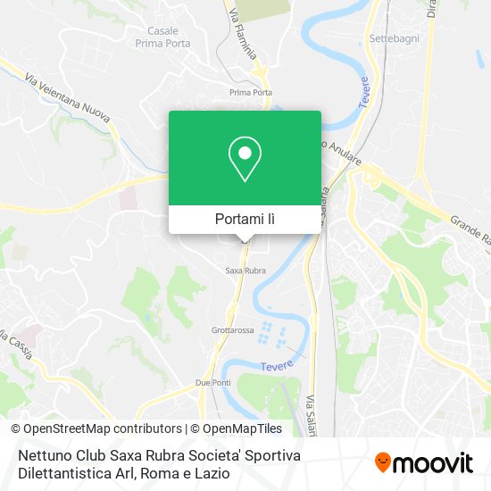 Mappa Nettuno Club Saxa Rubra Societa' Sportiva Dilettantistica Arl